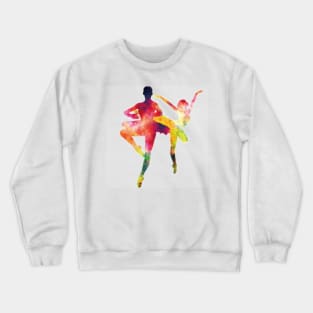 Dancing Couple Silhouettes Crewneck Sweatshirt